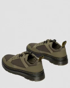 Dr. Martens Shoes|New And Featured*Reeder Mk.02 Canvas & Genix Nappa Utility Shoes in Dms Olive DMS OLIVE — Spacer Mesh+Eh Suede