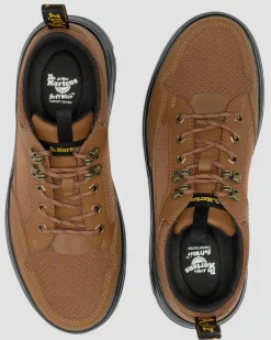 Dr. Martens Shoes|New And Featured*Reeder MK.02 Canvas & Leather Utility Shoes in SEPIA BROWN