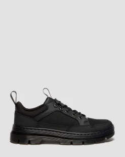 Dr. Martens Shoes|New And Featured*Reeder MK.02 Canvas & Leather Utility Shoes in BLACK