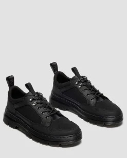 Dr. Martens Shoes|New And Featured*Reeder MK.02 Canvas & Leather Utility Shoes in BLACK
