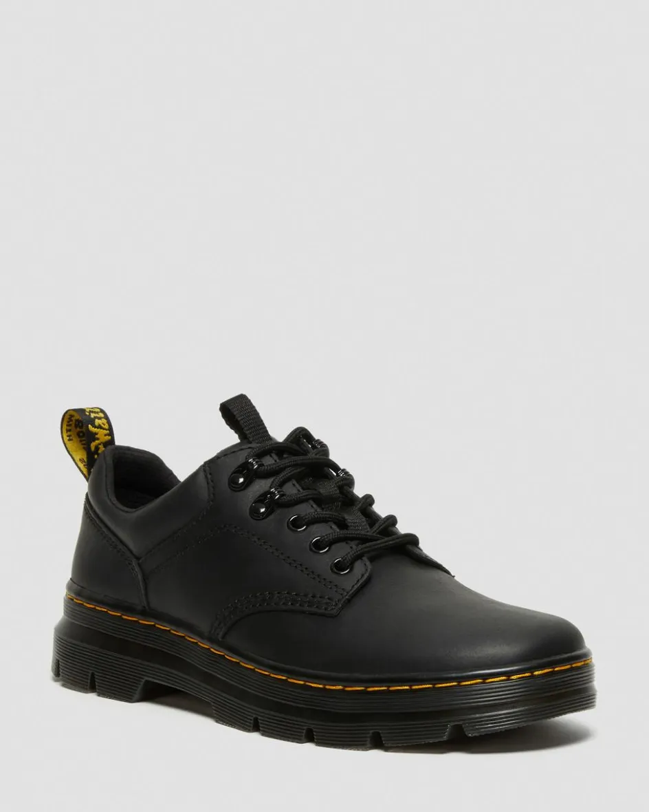 Dr. Martens Shoes|New And Featured*Reeder Wyoming Leather Utility Shoes in Black Black — Wyoming