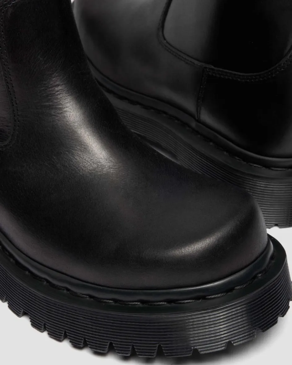 Dr. Martens Platform Boots|New And Featured*Rejena Hi Old Harness Leather Boots in Black Black — Old Harness