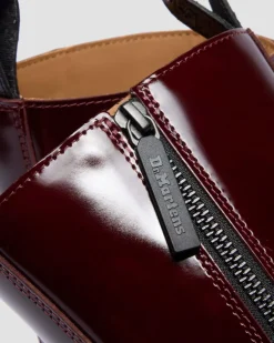 Dr. Martens Platform Boots|New And Featured*Rejena Lacquered Leather Boots in Cherry Red Cherry Red — Lacquered Leather