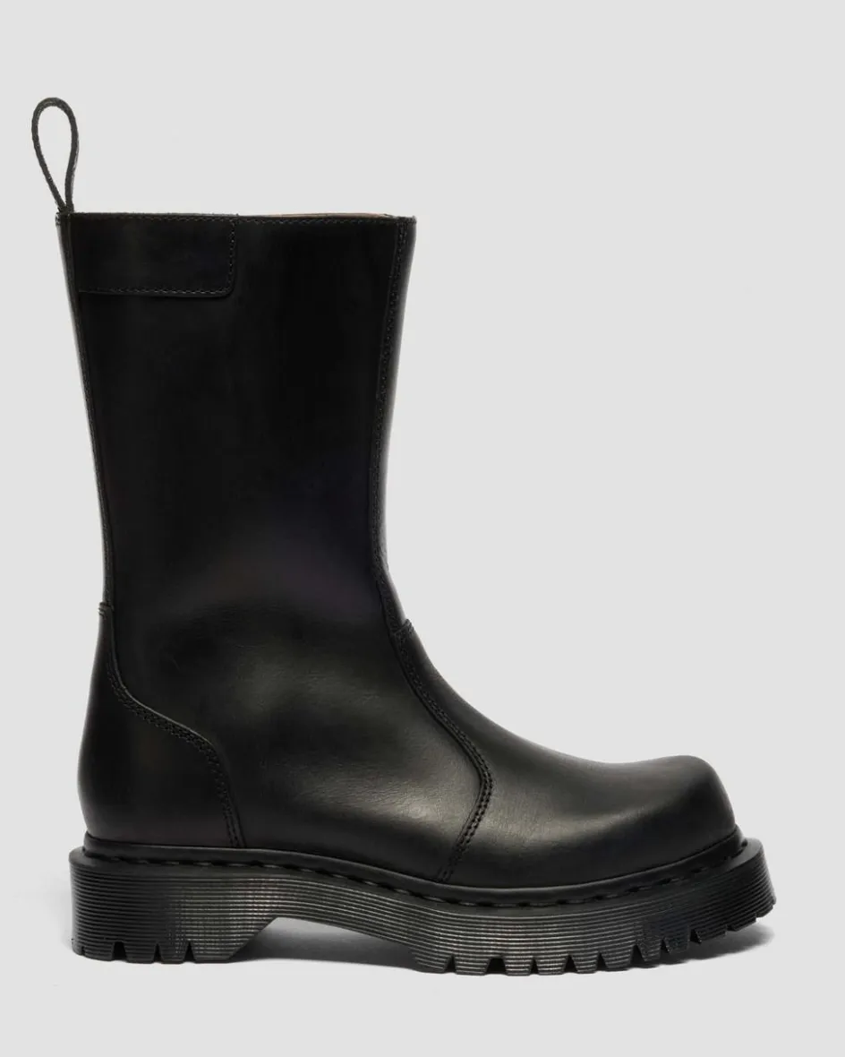 Dr. Martens Tall And Knee High Boots|New And Featured*Rejena Old Harness Leather Boots in Black Black — Old Harness