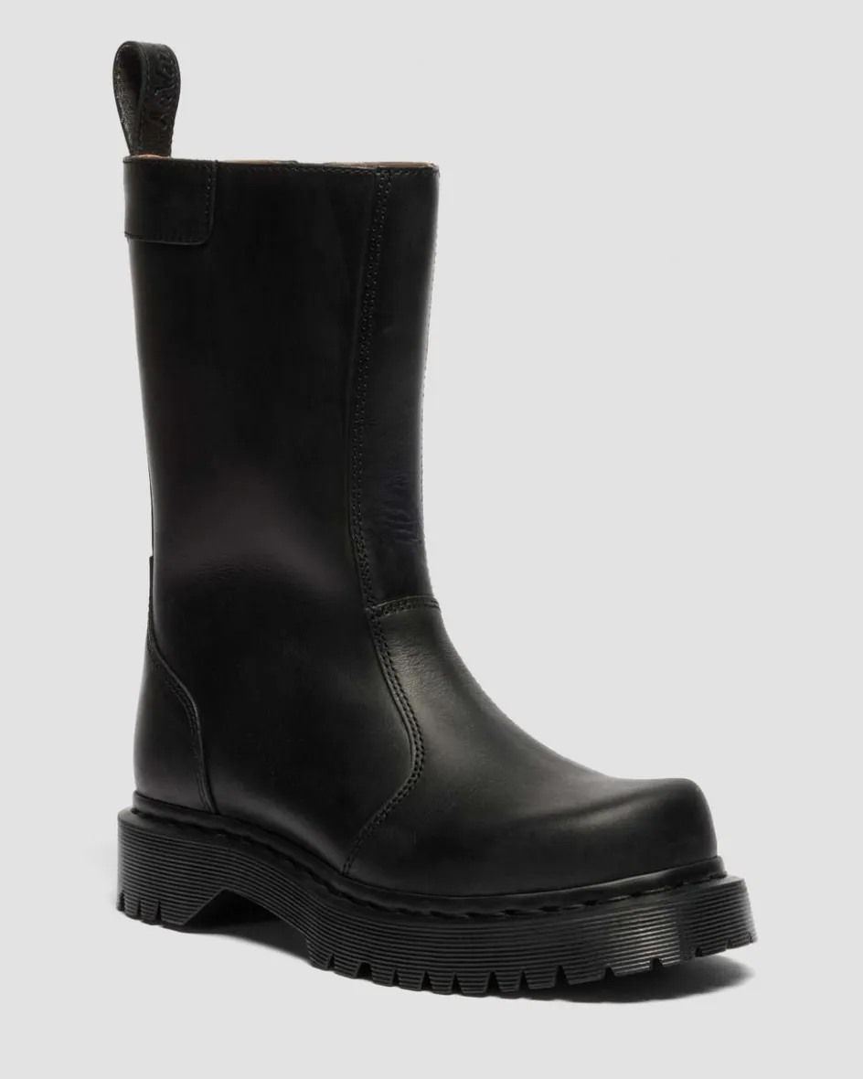 Dr. Martens Tall And Knee High Boots|New And Featured*Rejena Old Harness Leather Boots in Black Black — Old Harness