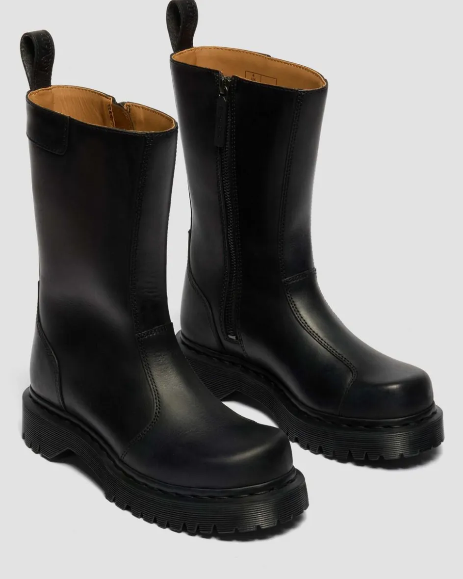 Dr. Martens Tall And Knee High Boots|New And Featured*Rejena Old Harness Leather Boots in Black Black — Old Harness