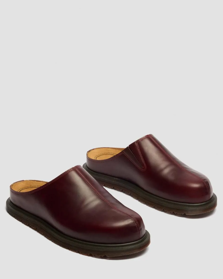Dr. Martens Mules|Shoes*San Orleans Leather Mules in Cherry Red CHERRY RED — Orleans