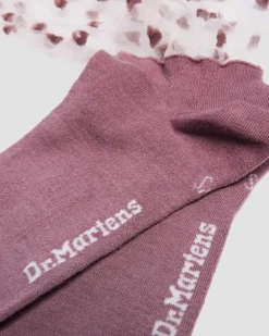 Dr. Martens Socks|New And Featured*Short Heart Mesh Organic Cotton Blend Socks in Dusty Rose DUSTY ROSE — Organic Cotton Blend+Mesh