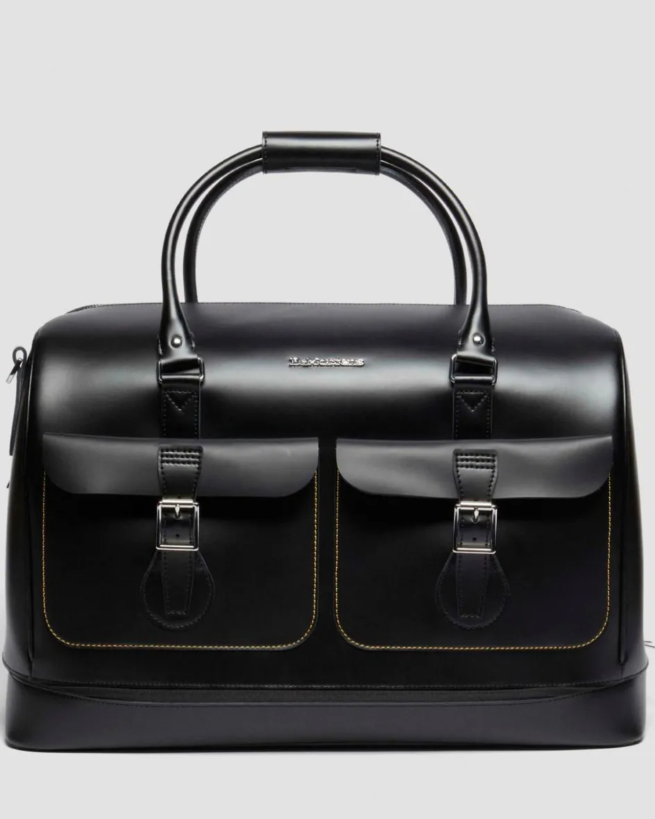 Dr. Martens Accessories|Accessories*Smooth Leather Weekender Bag in Black Black — Kiev & Smooth