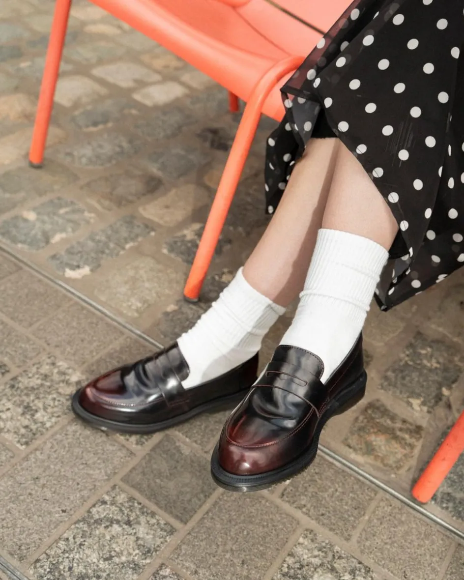 Dr. Martens Shoes|New And Featured*Temara Arcadia Leather Loafers in Cherry Red Arcadia Cherry Red Arcadia — Arcadia