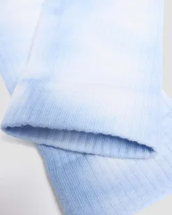 Dr. Martens Socks|New And Featured*Tie Dye Organic Cotton Blend Socks in Cornflower Blue Cornflower Blue — Organic Cotton Blend