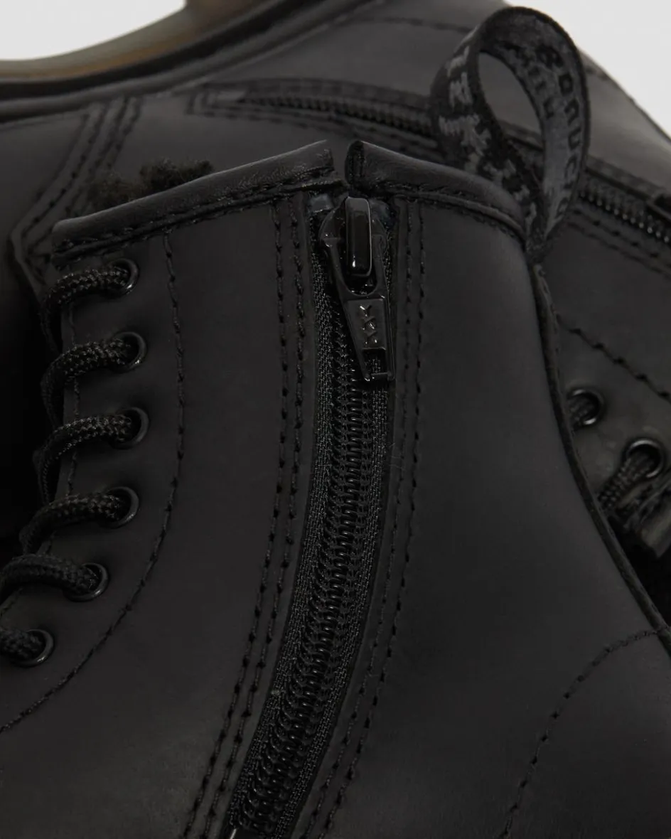 Dr. Martens Toddler & 2-4 Years*Toddler 1460 Faux Fur Lined Boots in Black Black — Republic Waterproof