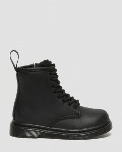 Dr. Martens Toddler & 2-4 Years*Toddler 1460 Faux Fur Lined Boots in Black Black — Republic Waterproof