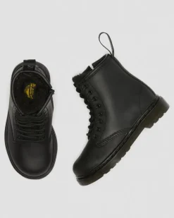 Dr. Martens Toddler & 2-4 Years*Toddler 1460 Faux Fur Lined Boots in Black Black — Republic Waterproof