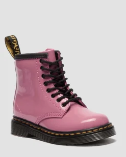 Dr. Martens New And Featured|Toddler & 2-4 Years*Toddler 1460 Patent Lamper Leather Boots in Dms Pink DMS PINK — Patent Lamper