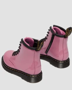 Dr. Martens New And Featured|Toddler & 2-4 Years*Toddler 1460 Patent Lamper Leather Boots in Dms Pink DMS PINK — Patent Lamper