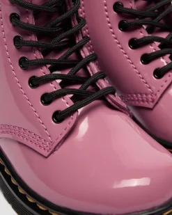 Dr. Martens New And Featured|Toddler & 2-4 Years*Toddler 1460 Patent Lamper Leather Boots in Dms Pink DMS PINK — Patent Lamper