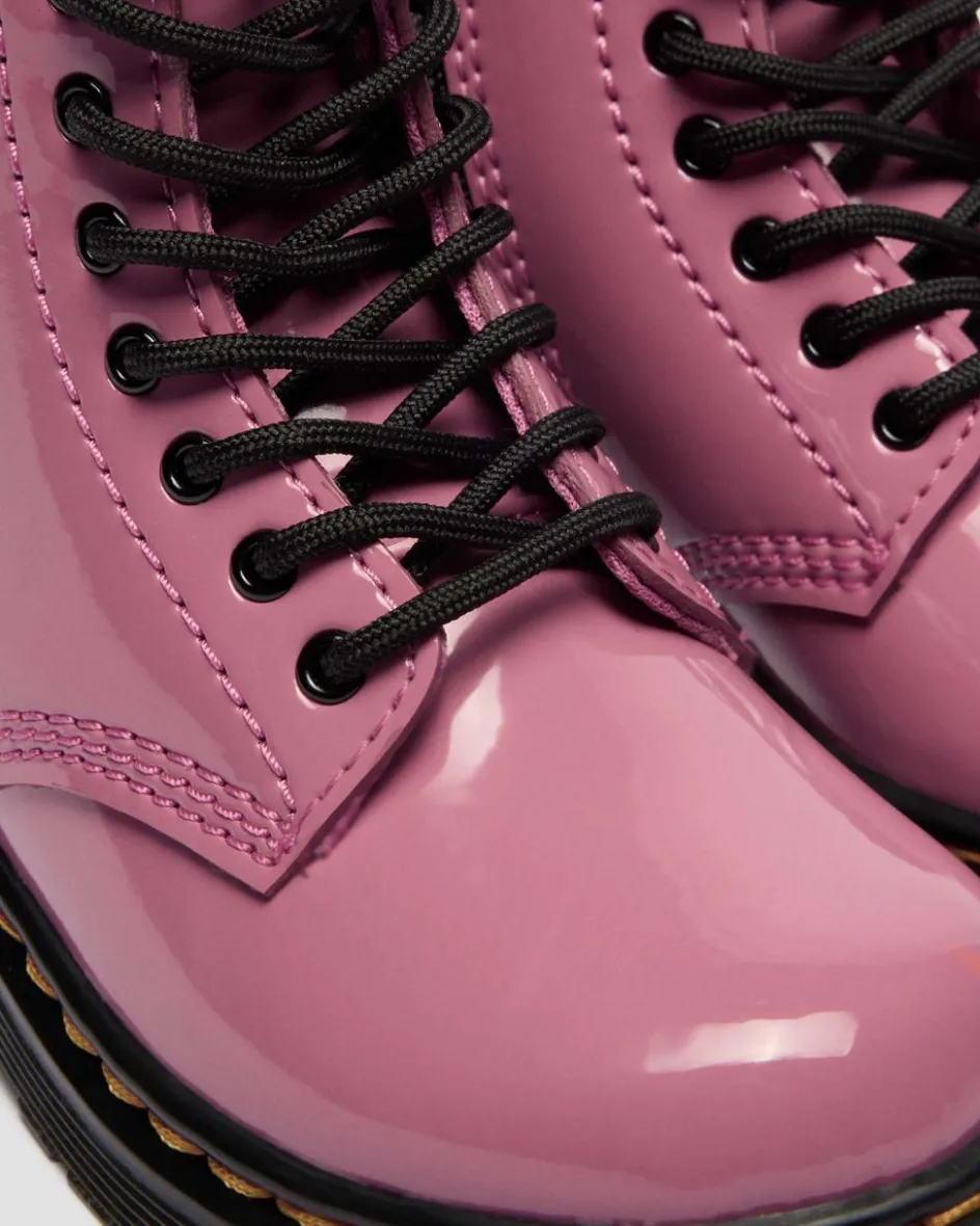 Dr. Martens New And Featured|Toddler & 2-4 Years*Toddler 1460 Patent Lamper Leather Boots in Dms Pink DMS PINK — Patent Lamper