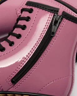 Dr. Martens New And Featured|Toddler & 2-4 Years*Toddler 1460 Patent Lamper Leather Boots in Dms Pink DMS PINK — Patent Lamper