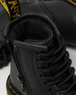 Dr. Martens Toddler & 2-4 Years*Toddler 1460 Softy T Leather Lace Up Boots in Black Black — Softy T