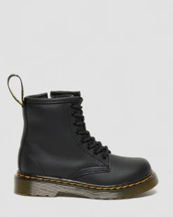 Dr. Martens Toddler & 2-4 Years*Toddler 1460 Softy T Leather Lace Up Boots in Black Black — Softy T