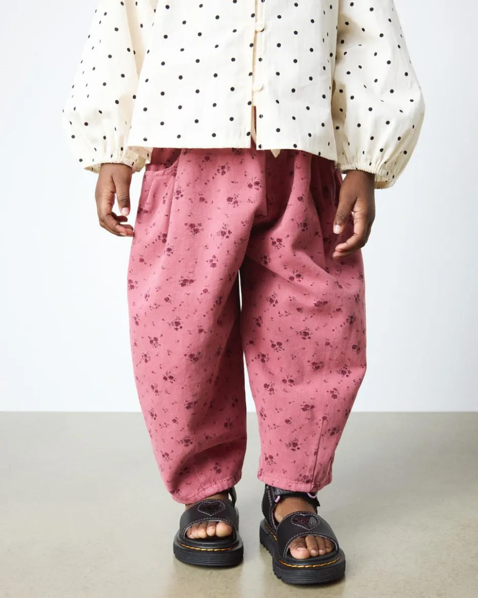 Dr. Martens Toddler & 2-4 Years*Toddler Marlowe II Glitter Heart Leather Strap Shoes in Black BLACK — Lucido+Nebula Glitter