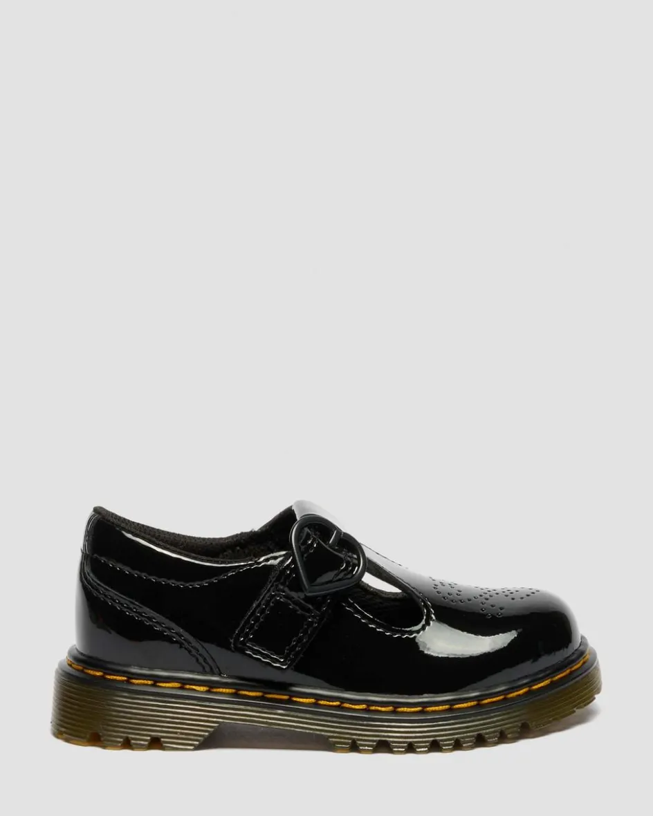 Dr. Martens New And Featured|Toddler & 2-4 Years*Toddler Polly II Heart Patent Leather Shoes Patent Lamper
