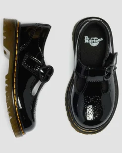 Dr. Martens New And Featured|Toddler & 2-4 Years*Toddler Polly II Heart Patent Leather Shoes Patent Lamper