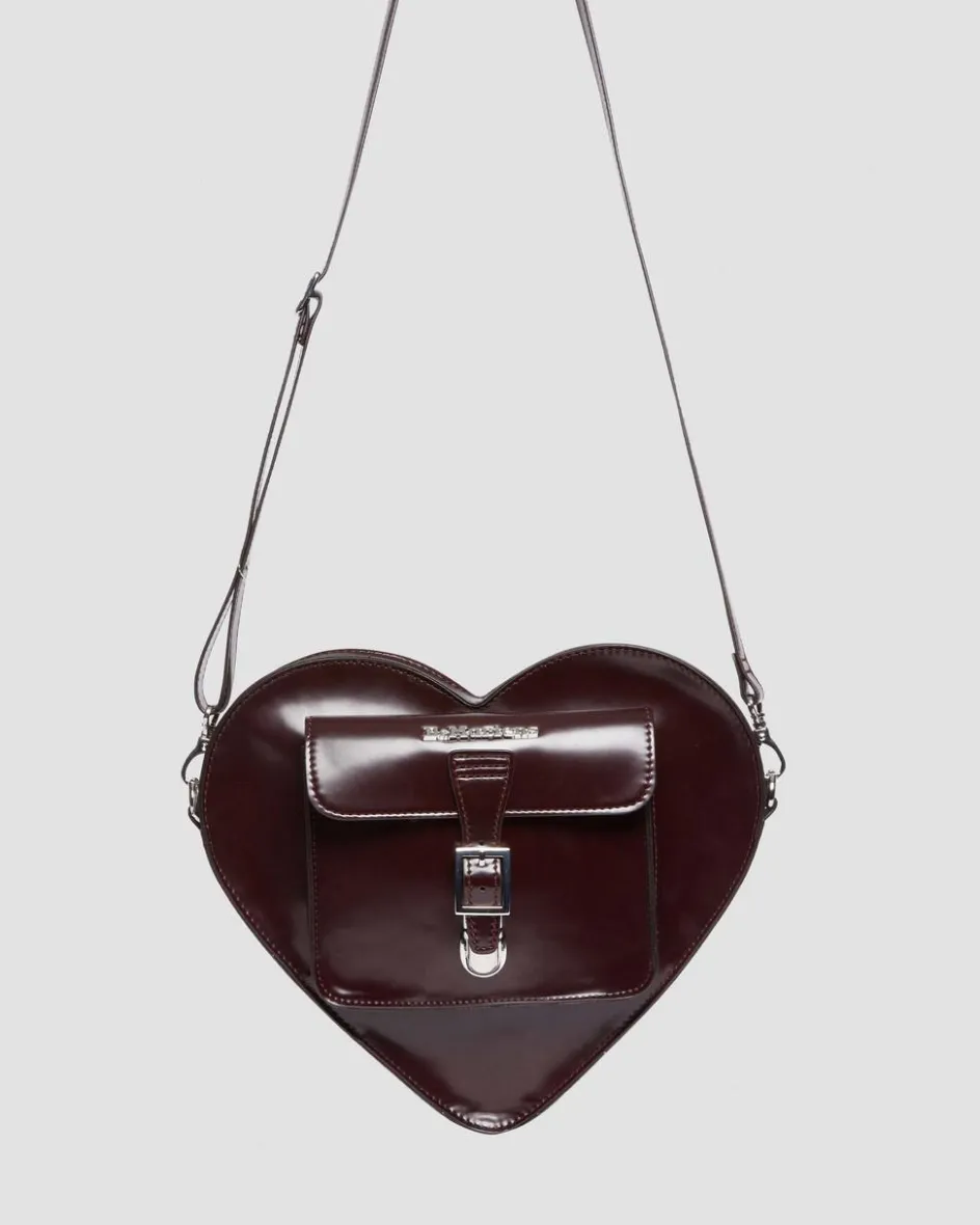 Dr. Martens Accessories|Accessories*Vegan Heart Shaped Backpack in Cherry Red Arcadia Cherry Red Arcadia — Oxford Rub Off