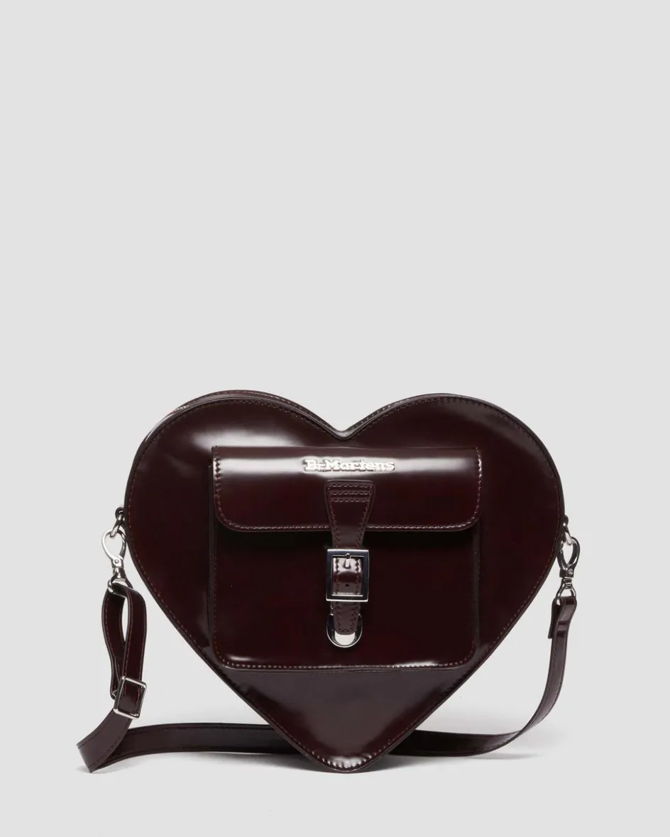 Dr. Martens Accessories|Accessories*Vegan Heart Shaped Backpack in Cherry Red Arcadia Cherry Red Arcadia — Oxford Rub Off