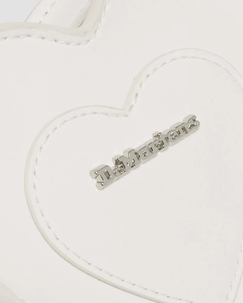 Dr. Martens Last Chance Styles|Last Chance Styles*Vegan Mini Heart Shaped Bag in White White — Kemble Pu