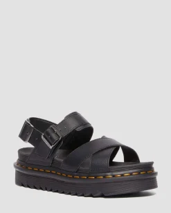 Dr. Martens Mother'S Day Gifts|Spring Sandals*Voss II Athena Leather Strap Sandals in Black BLACK — Athena