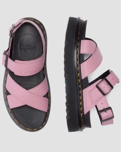 Dr. Martens Sandals|New And Featured*Voss II Athena Leather Strap Sandals in Dusty Rose DUSTY ROSE — Athena