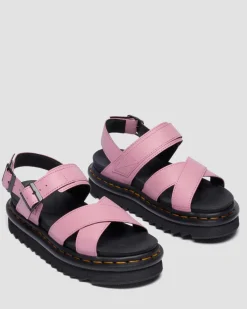Dr. Martens Sandals|New And Featured*Voss II Athena Leather Strap Sandals in Dusty Rose DUSTY ROSE — Athena