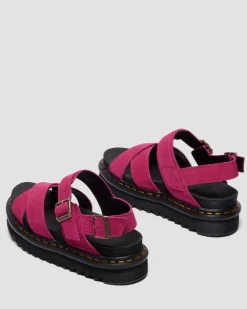 Dr. Martens Last Chance Styles*VOSS II SUEDE SANDALS Greasy Suede