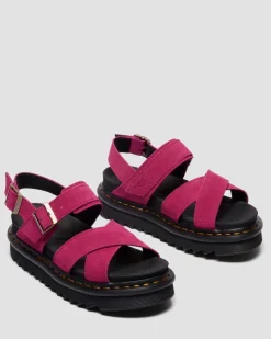 Dr. Martens Last Chance Styles*VOSS II SUEDE SANDALS Greasy Suede