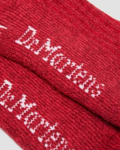 Dr. Martens Accessories|Accessories*WARMWAIR ORGANIC COTTON BLEND SOCKS in Vibrant Red VIBRANT RED — Organic Cotton Blend