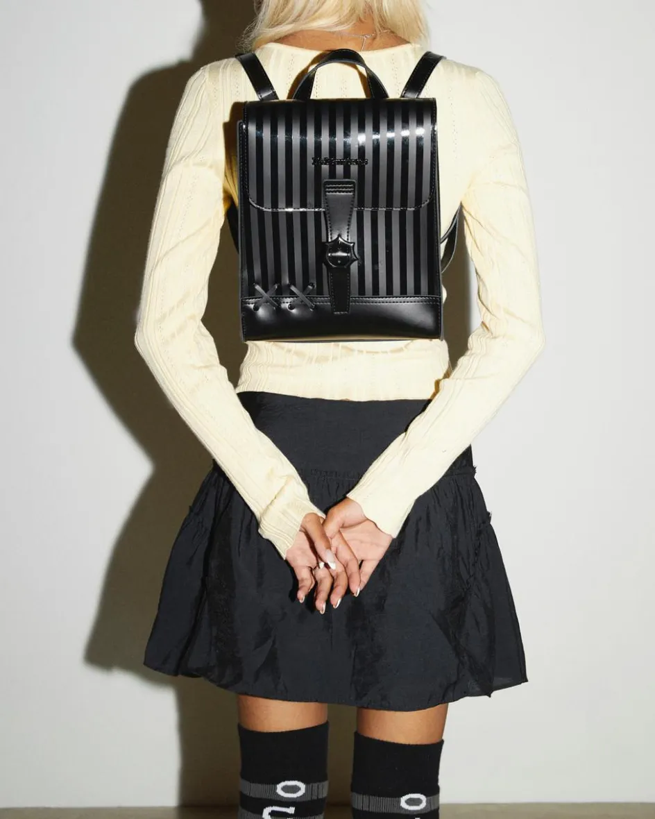 Dr. Martens Collaborations|Collaborations*WEDNESDAY LEATHER MINI BACKPACK in Black Black — Smooth+Kiev