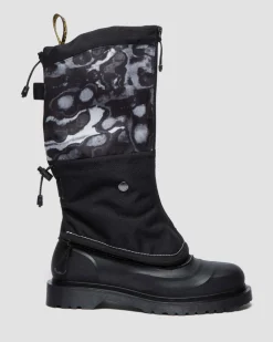 Dr. Martens Winter Boots|Last Chance Styles*14xx Removable Gaiters Sub Boots in Black Black+White