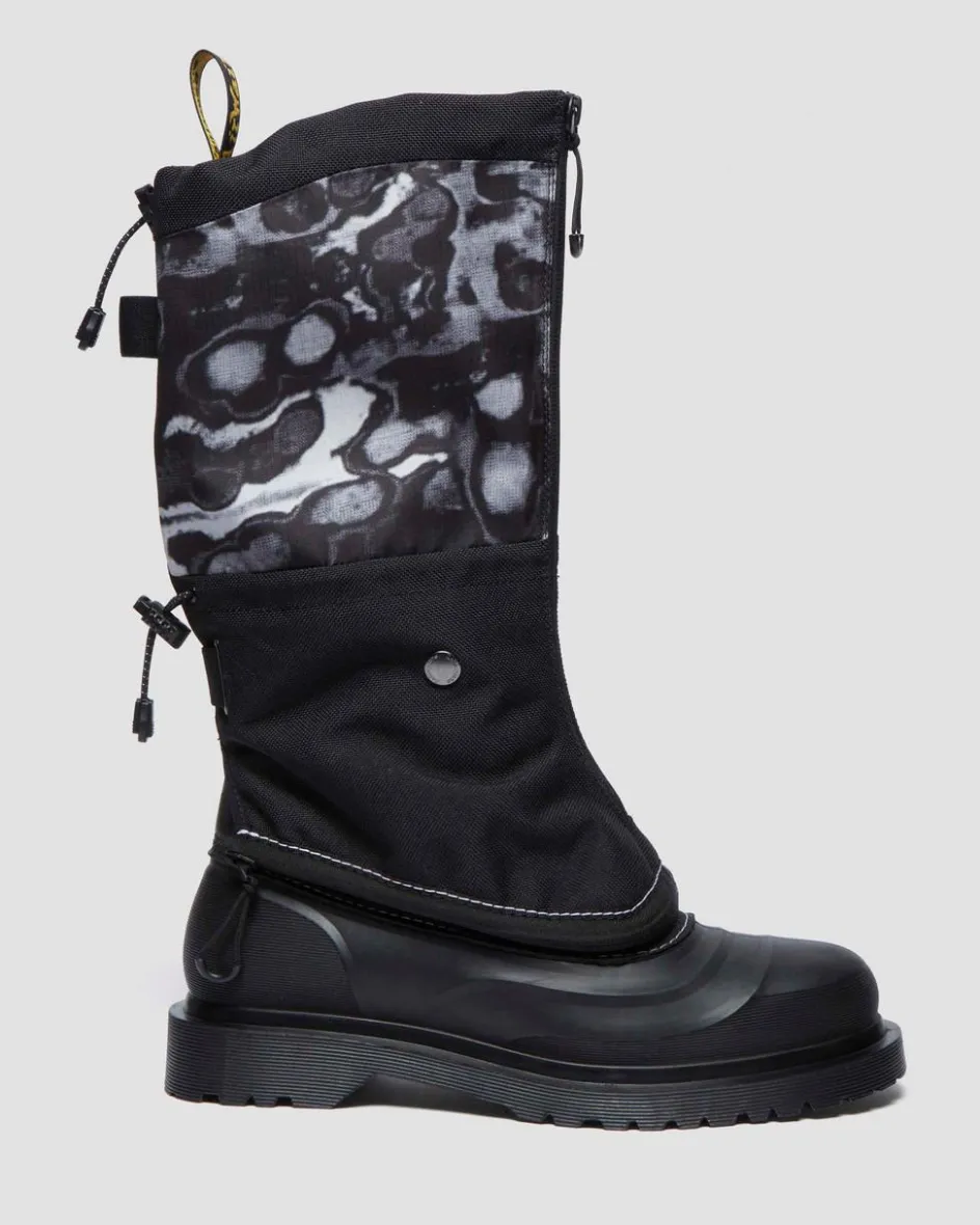 Dr. Martens Winter Boots|Last Chance Styles*14xx Removable Gaiters Sub Boots in Black Black+White