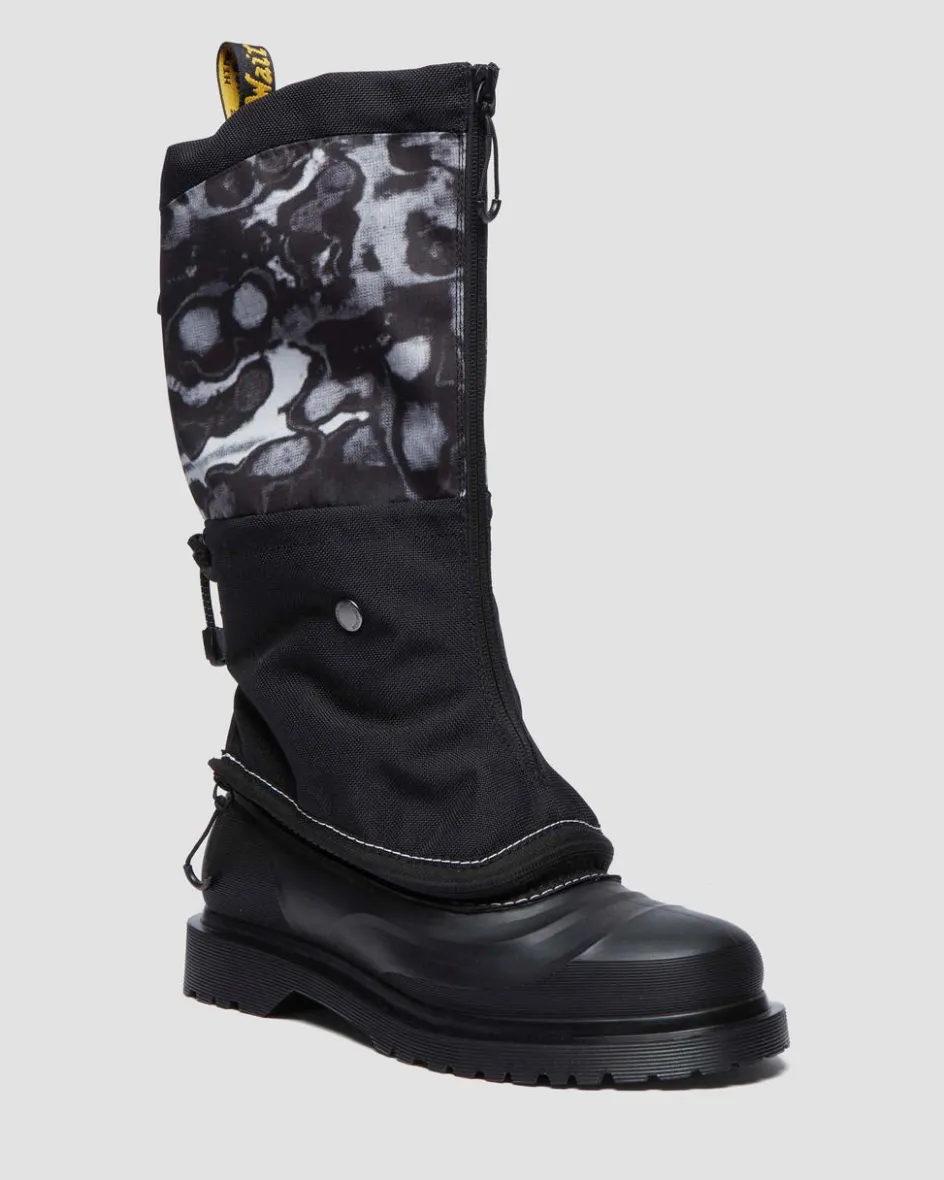 Dr. Martens Winter Boots|Last Chance Styles*14xx Removable Gaiters Sub Boots in Black Black+White
