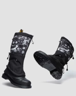 Dr. Martens Winter Boots|Last Chance Styles*14xx Removable Gaiters Sub Boots in Black Black+White