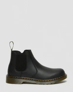 Dr. Martens Youth & 8-14 Years*Youth 2976 Softy T Leather Chelsea Boots in Black Black — Softy T