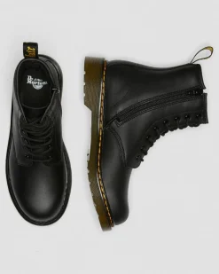 Dr. Martens Youth & 8-14 Years*Youth 1460 Softy T Leather Lace Up Boots in Black Black — Softy T