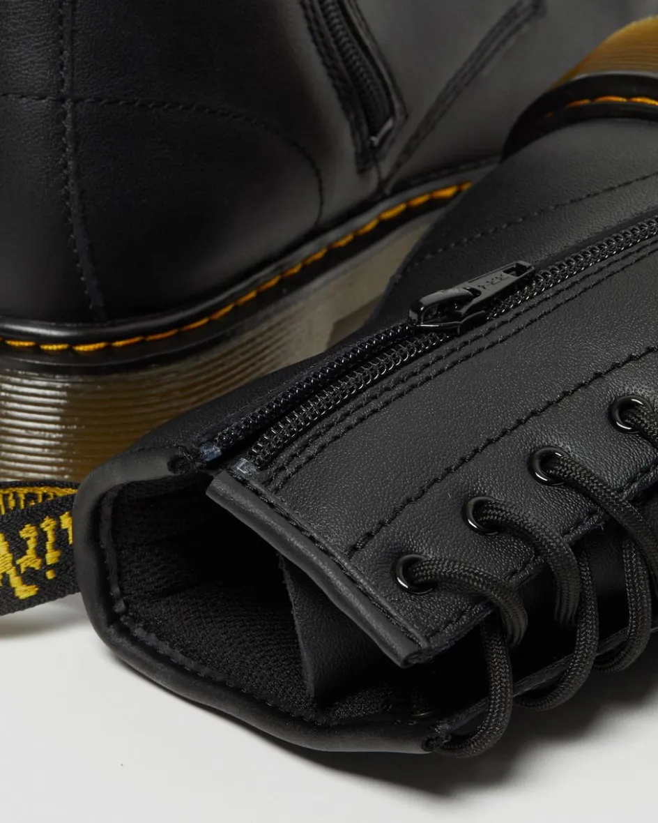 Dr. Martens Youth & 8-14 Years*Youth 1460 Softy T Leather Lace Up Boots in Black Black — Softy T