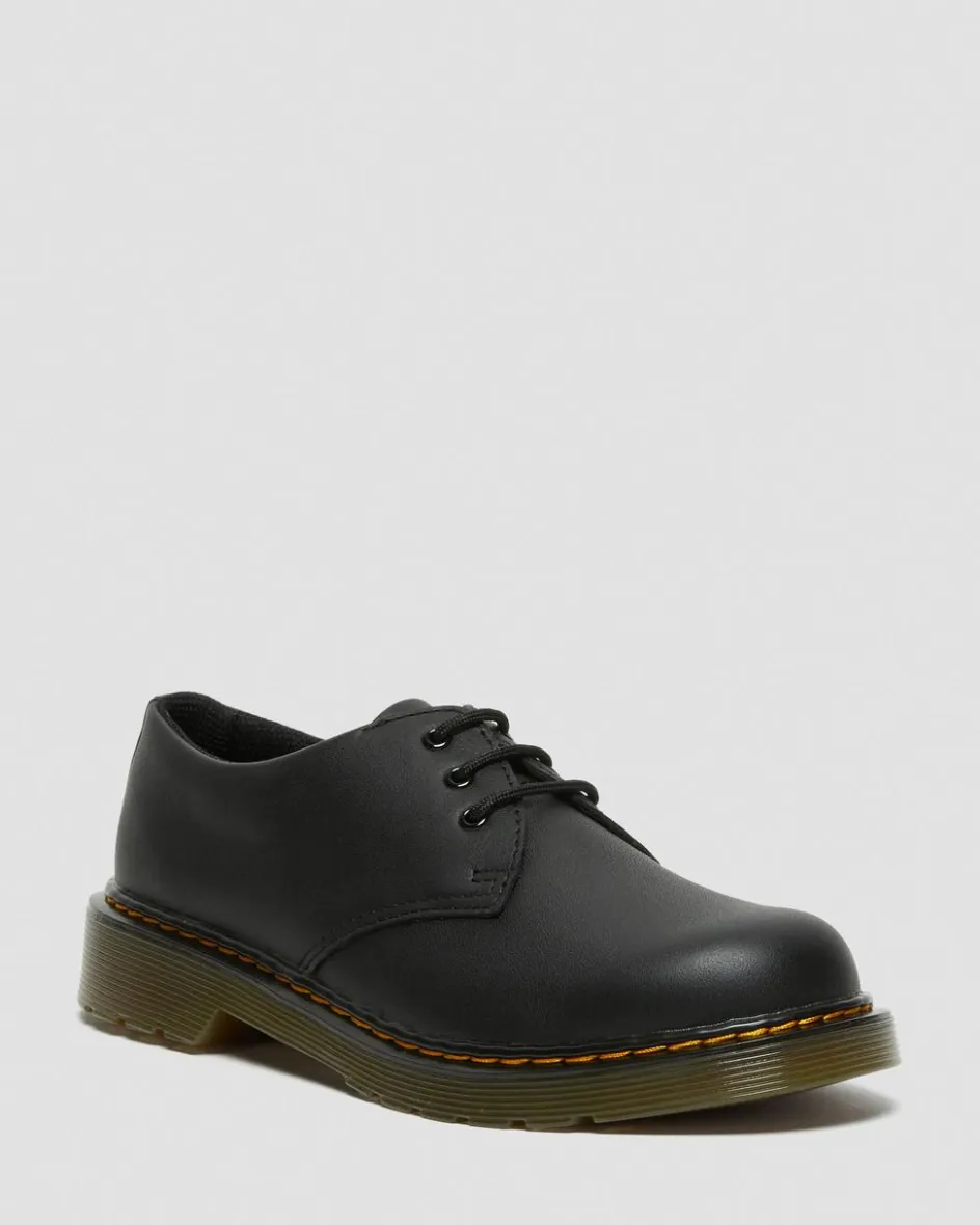 Dr. Martens Youth & 8-14 Years*Youth 1461 Softy T Leather Shoes in Black Black — Softy T