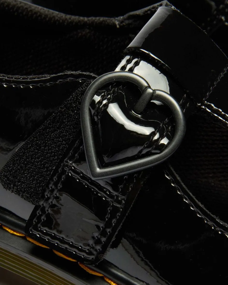 Dr. Martens Youth & 8-14 Years|New And Featured*Youth Polly II Heart Patent Leather Shoes Patent Lamper