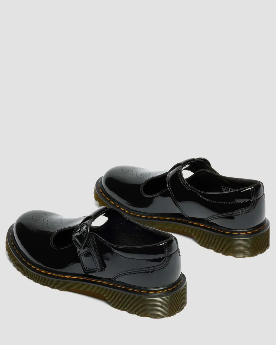 Dr. Martens Youth & 8-14 Years|New And Featured*Youth Polly II Heart Patent Leather Shoes Patent Lamper