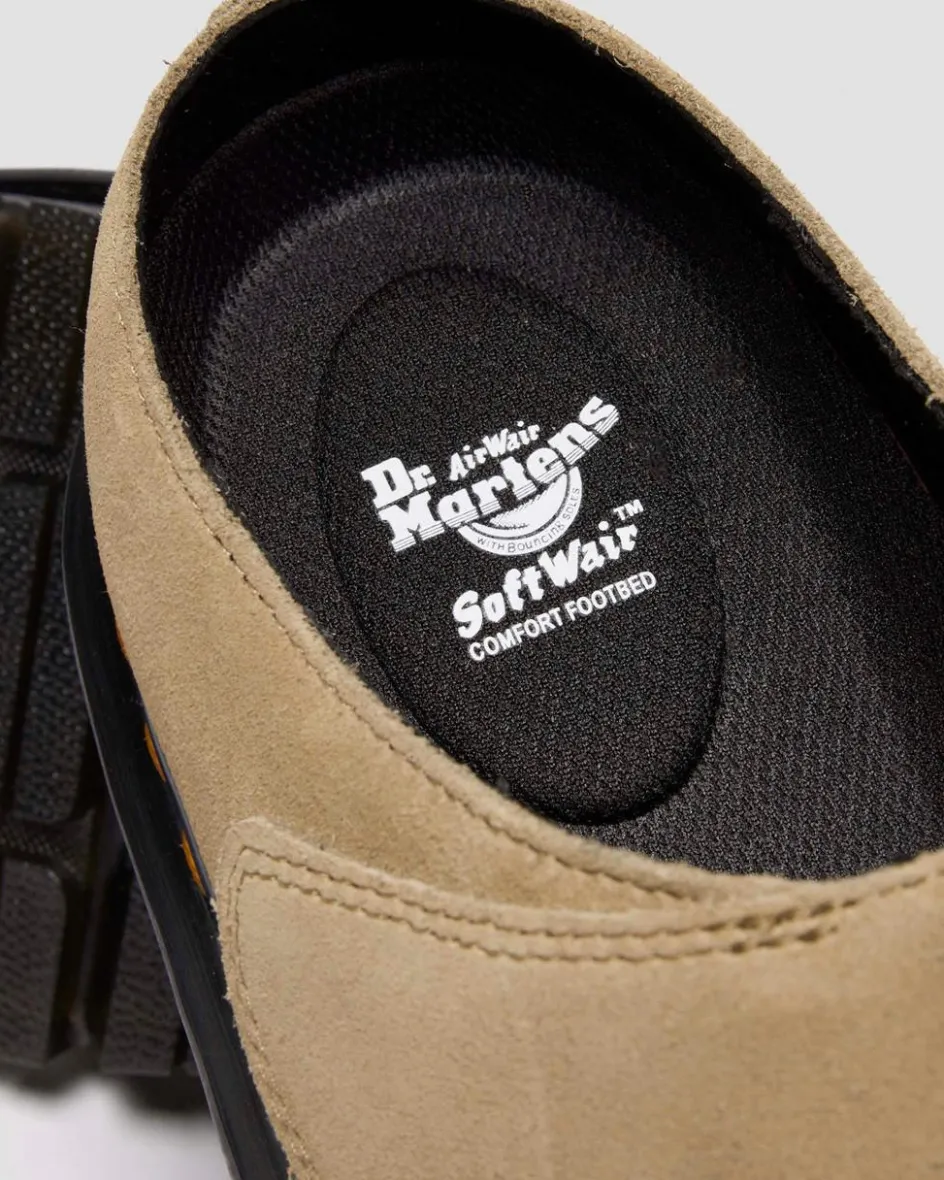 Dr. Martens Mules|Shoes*Zebzag Anywair Suede Mules in Savannah Tan Savannah Tan — Bronx Suede