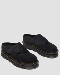 Dr. Martens Mules|Shoes*Zebzag Anywair Suede Mules in Black Black — Bronx Suede